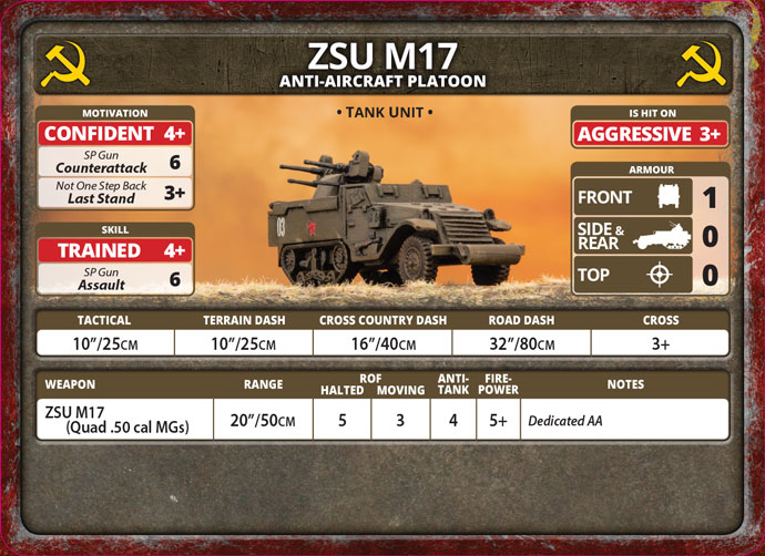 ZSU M17 AA Platoon (Plastic) (SBX78)