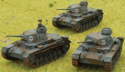 An example of Chris' Panzer III E Platoon