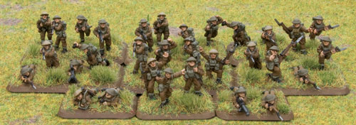 British Rifle Platoon painted by James Brown