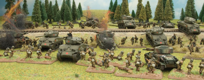 Casey's Shermans take on some of Wayne's Hungarians