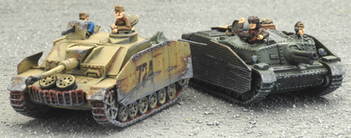 Assault Gun Battery HQ sections
