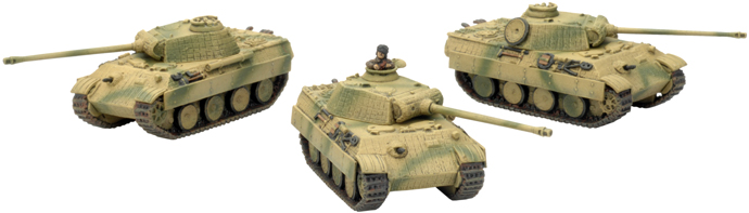 Harckocsizó Platoon with three Panther A