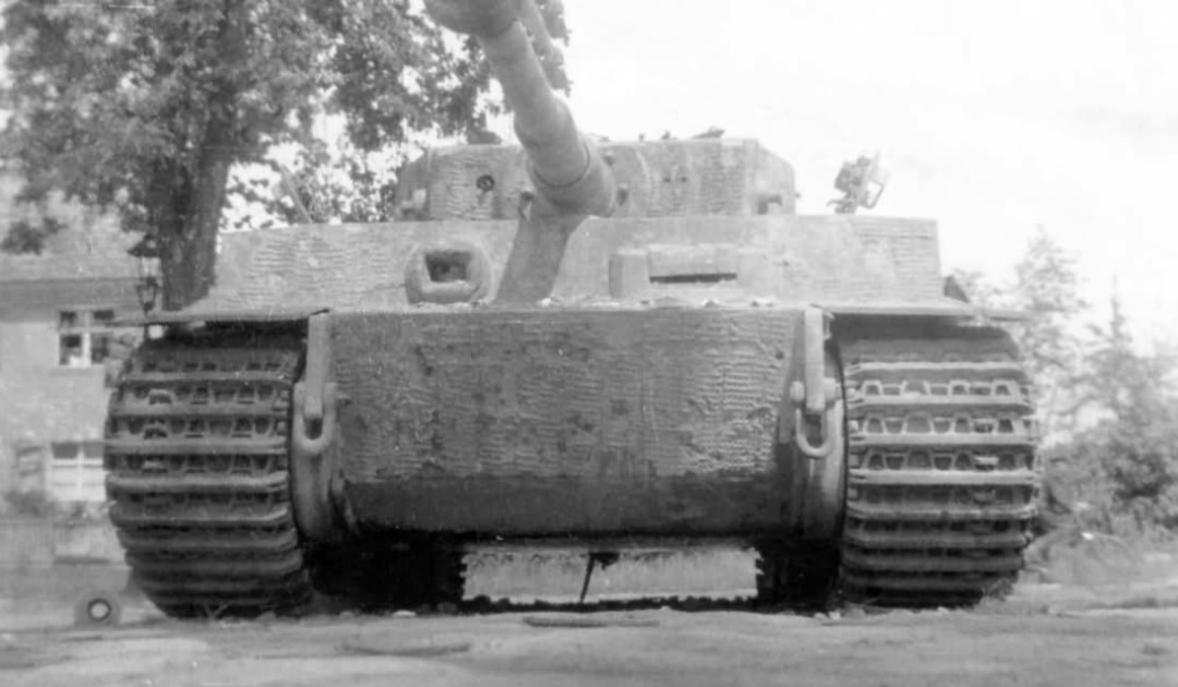 A battle-scarred Tiger I from SS Panzer Brigade Westfalen