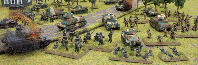 French forces advance
