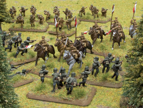 Polish cavalry attack