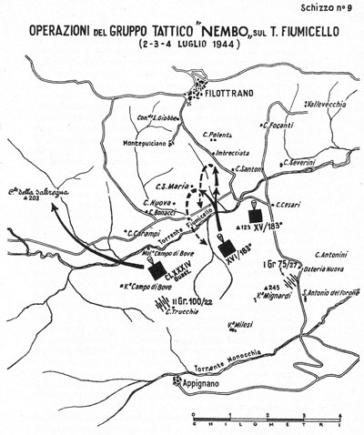 "Nembo" Group operations 2-4 July 1944