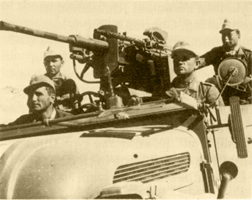 2cm KwK38 gun mounted in a Steyr 1500A truck