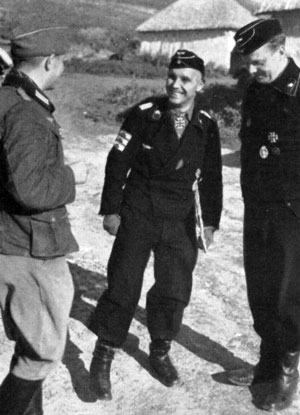 Dr Franz Bäke and officers of the 6. Panzerdivision