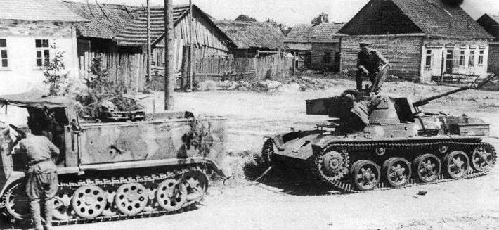 A Toldi tank captured by the Soviets