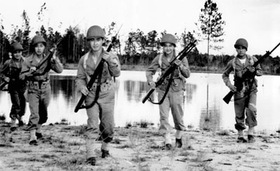 Nisei during training at Camp Shelby