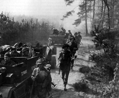 15th Scottish Division on the move