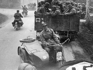 Waffen-SS units on the move