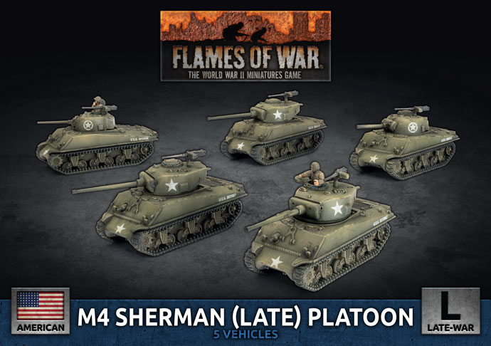 FLAMES OF WAR AAR004 M4/FL10 SHERMAN BRAND NEW 