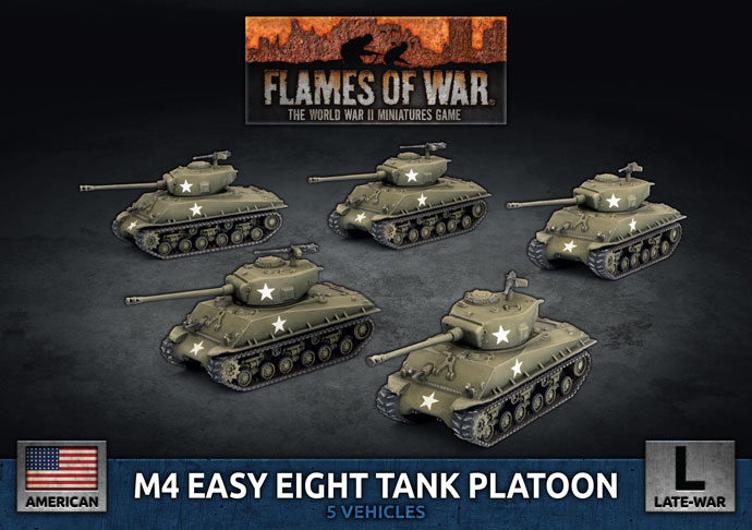 M4 Easy Eight Tank Platoon (Plastic) (UBX91)