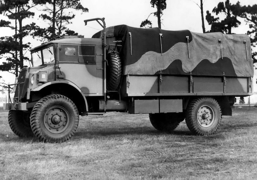 A Chevy C60L 4x4 60 cwt (3-ton) Truck with No. 13 cab
