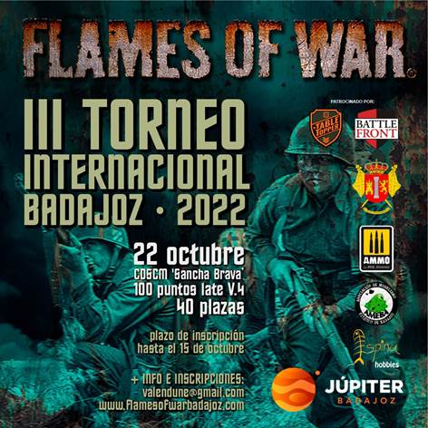 Badajoz Flames of War Tournament 2022