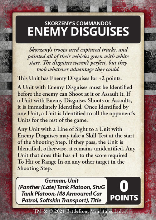 Bulge: German Command Cards (FW71C)