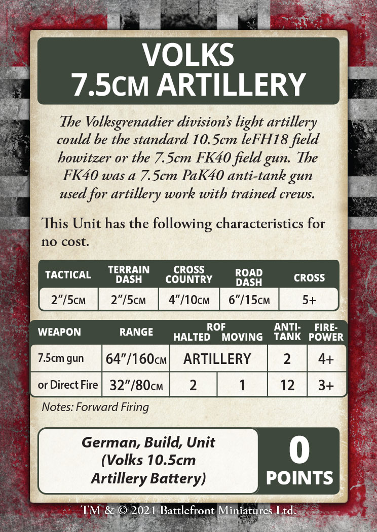 Bulge: German Command Cards (FW71C)
