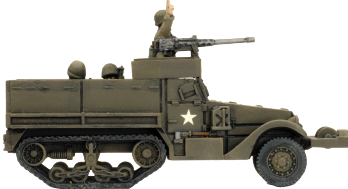 M3 Halftrack Transport Platoon (Plastic) (UBX76)