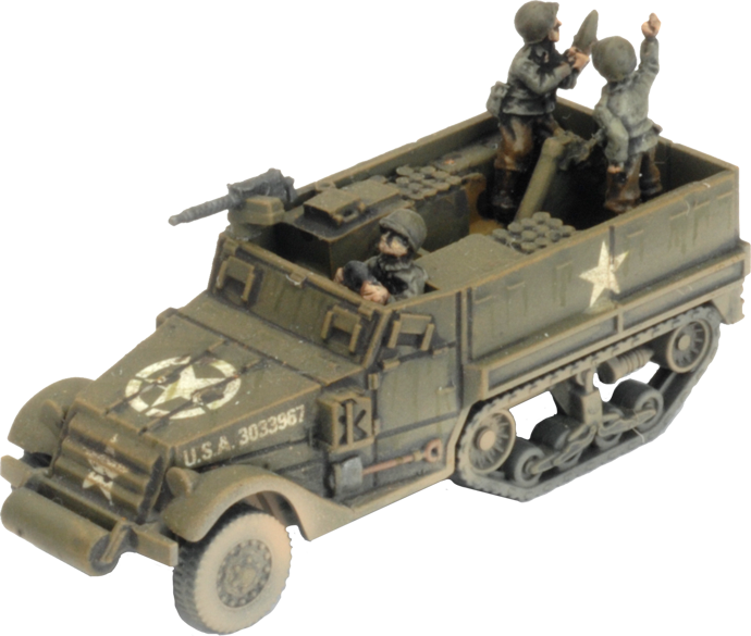 Details about   Flames of War Late USA M4 81mm Armoured Mortar Platoon UBX78 
