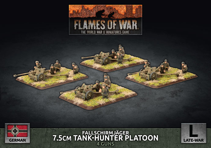 Fallschirmjager 7.5cm Tank Hunter Platoon (Plastic) (GBX139)
