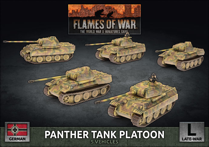 Panther Tank Platoon (Plastic) (GBX161)