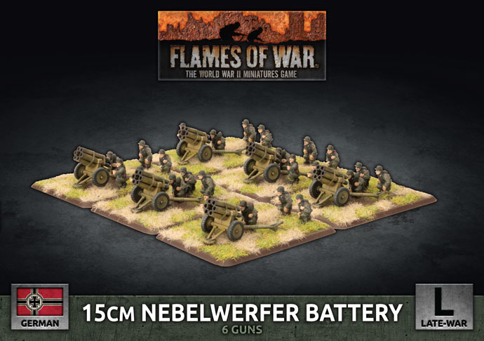 Flames of War GBX118 German Plastic 15cm Nebelwerfer Battery 