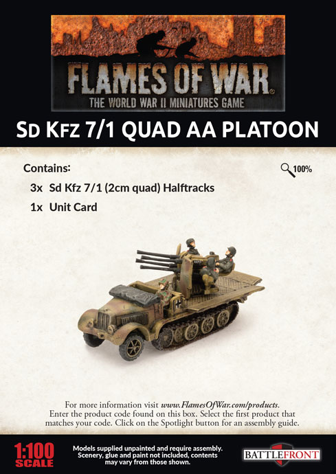 Sd Kfz 7/1 Quad AA Platoon (GBX159)