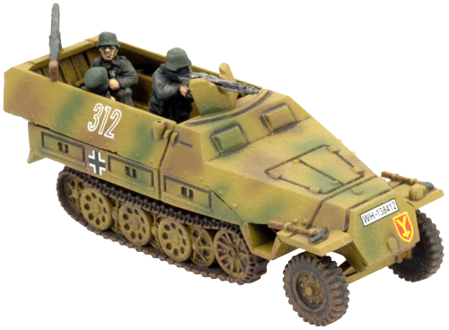 Armoured Panzergrenadier Company HQ (Plastic) (GBX168)