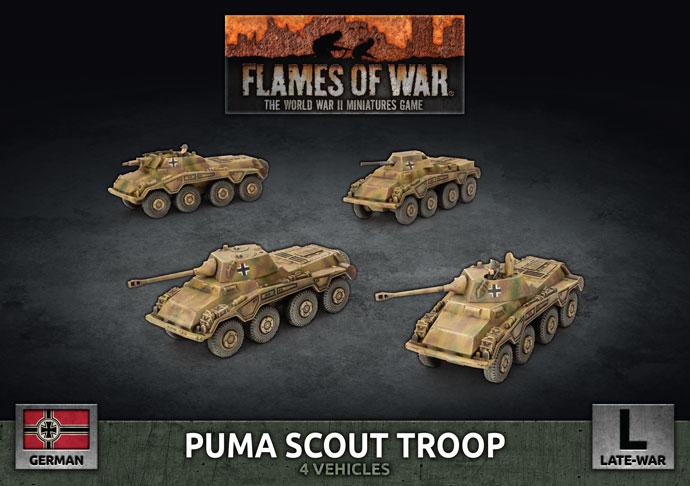 Building a D-Day German Puma Scout Company