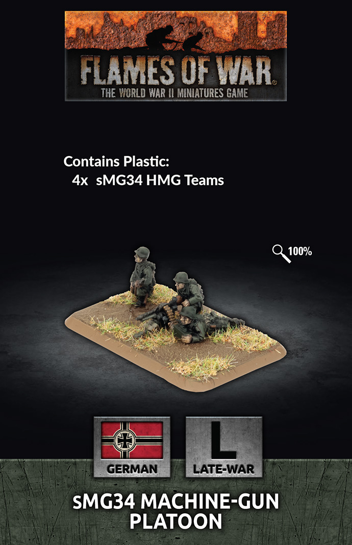 sMG34 Machine-Gun Platoon (Plastic) (GE784)