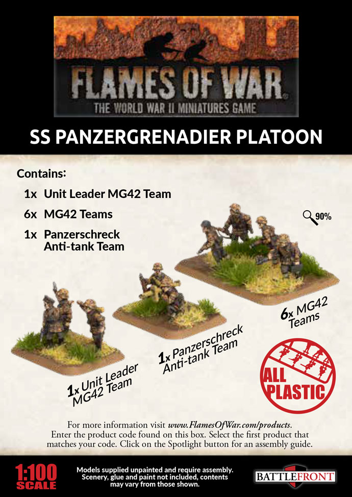 SS Panzergrenadier Platoon (Plastic) (GBX141)