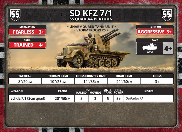 Sd Kfz 7/1 Quad AA Platoon (GBX159)