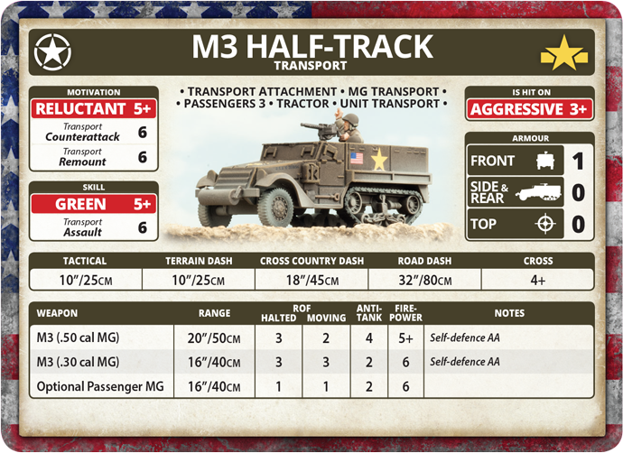 M3 Halftrack Platoon (Plastic) (UBX57)
