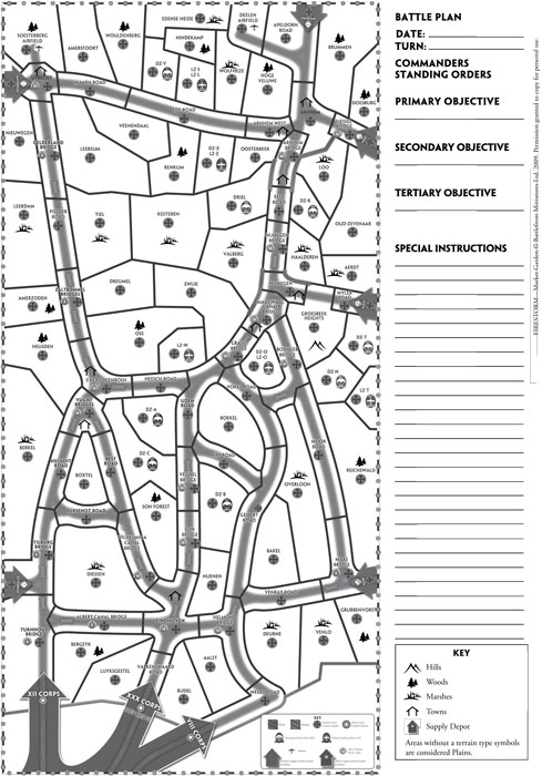 Firestorm Market Garden Battle Plan Map