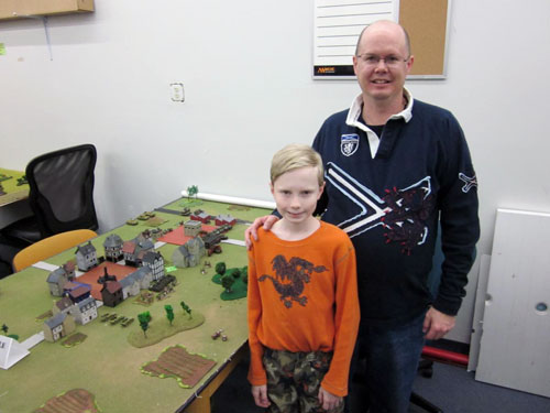 Scott with son Colin, one of three father/son pairs that participated in our tournament Scott with son Colin, one of three father/son pairs that participated in our tournament