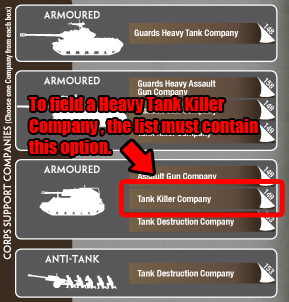 Fielding the Heavy Tank Killer Company