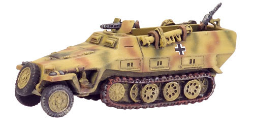 Sd Kfz 251/1 D with Panzerschreck strapped to side Sd Kfz 251/1 D with Panzerschreck strapped to side