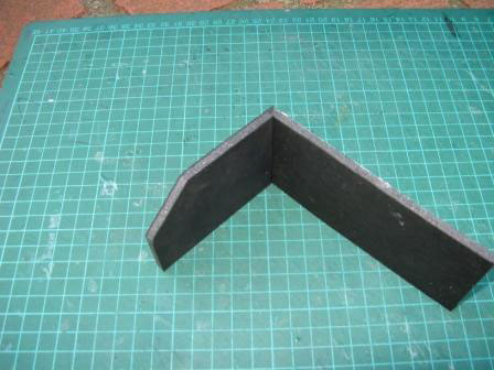 Gluing the foam.