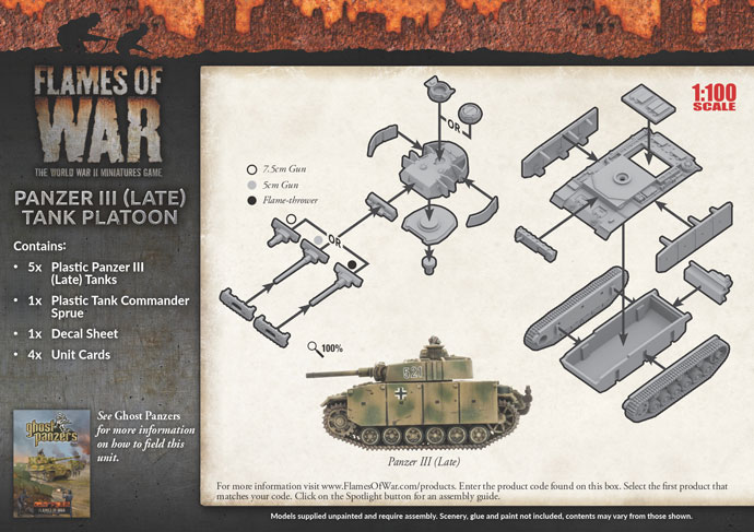 Panzer III (Late) Tank Platoon (Plastic) (GBX122)