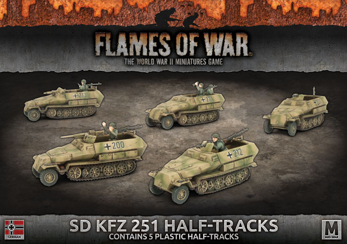 Sd Kfz 251 Half-Tracks (Plastic) (GBX124)