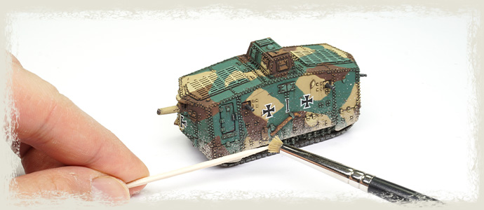 Painting the WWI German AV7 Tank: How To Create Realistic Mud Effects on Tanks