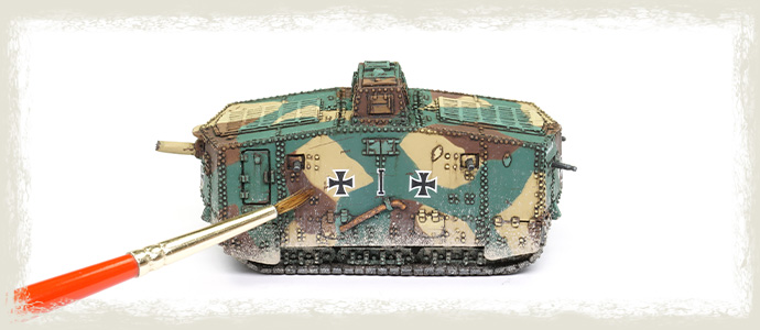 Painting the WWI German AV7 Tank: How To Create Realistic Mud Effects on Tanks