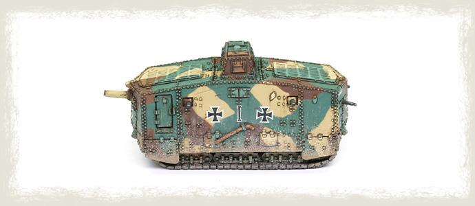 Painting the WWI German AV7 Tank: How To Create Realistic Mud Effects on Tanks