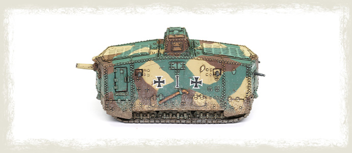 Painting the WWI German AV7 Tank: How To Create Realistic Mud Effects on Tanks