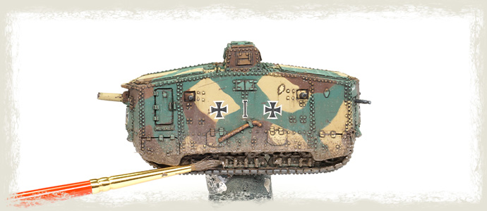 Painting the WWI German AV7 Tank: How To Create Realistic Mud Effects on Tanks