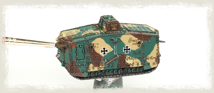 Painting the WWI German AV7 Tank: The Art of Enamel Washes
