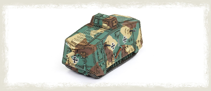 Painting the WWI German AV7 Tank: The Art of Enamel Washes