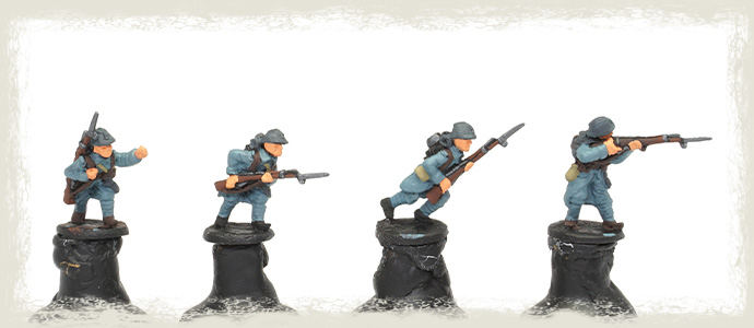 Painting WWI French Fusiliers: Combining Quick Washes and Advanced Layering