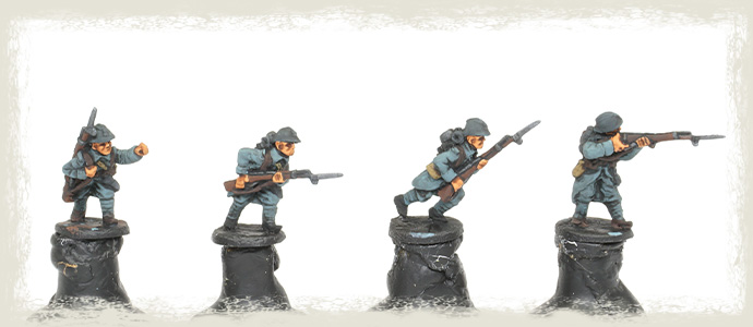 Painting WWI French Fusiliers: Combining Quick Washes and Advanced Layering